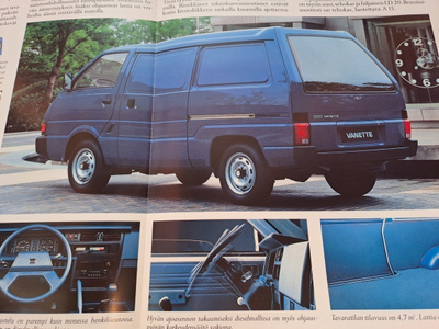 Nissan Vanette -esite, 1987