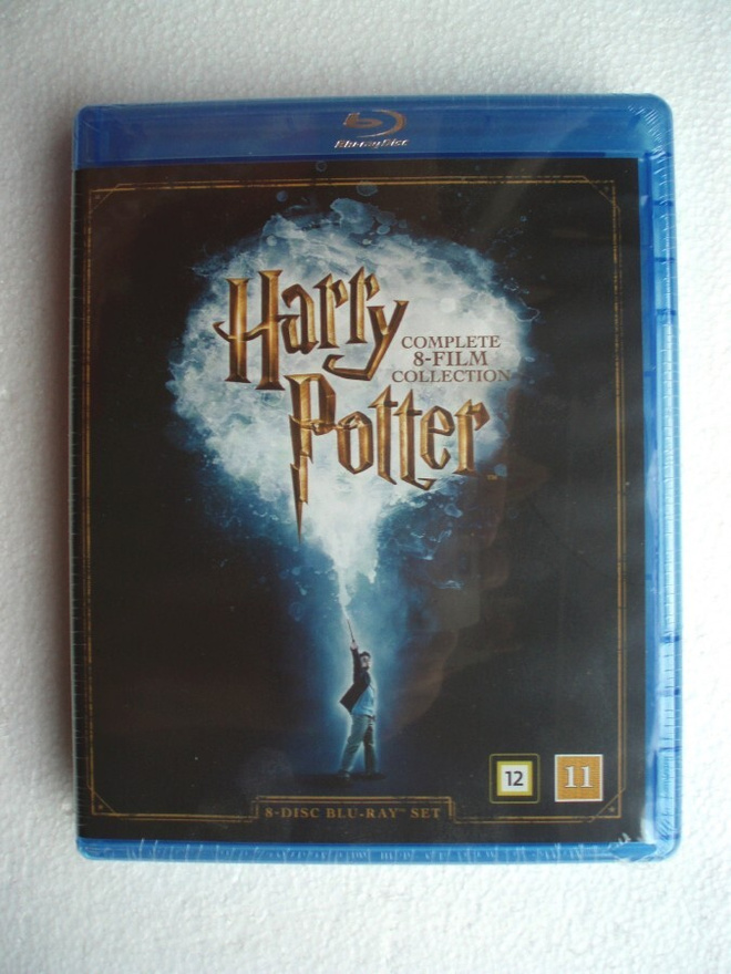 Harry Potter, kaikki elokuvat 1 - 8 Blu-ray