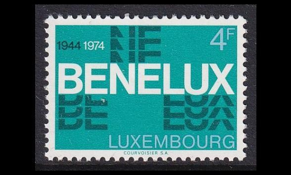 Luxemburg 891 ** Benelux-maiden tulliunioni 30v (1974)