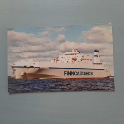 PK laiva Finncarriers kulussa k-87 valokuvakortti