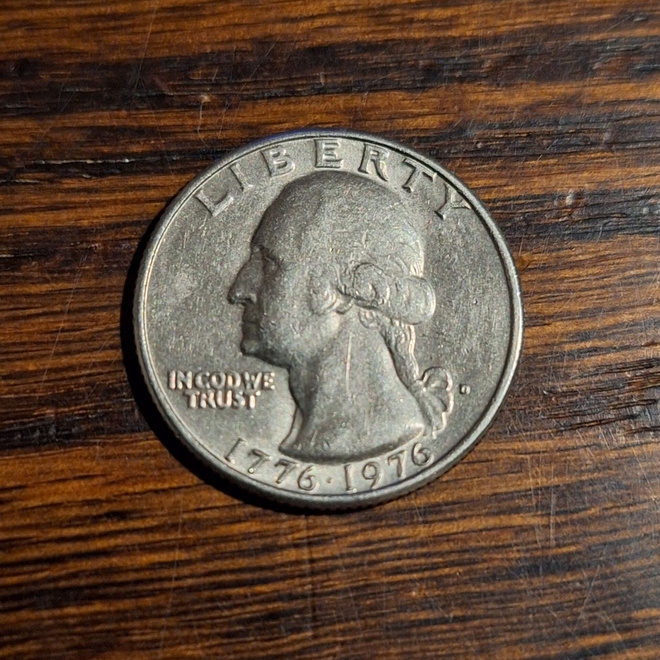 USA QUARTER DOLLAR 1976 D "1776-1976"