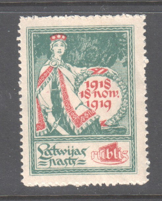 Latvia 1919 Mi 35