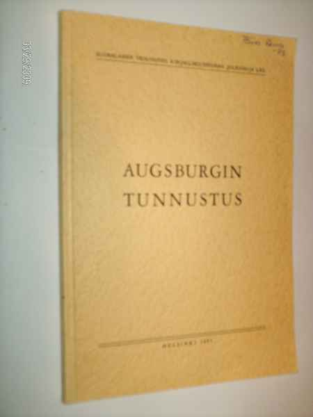 AUSBURGIN TUNNUSTUS (1 p. 1961) Sis.postikulut