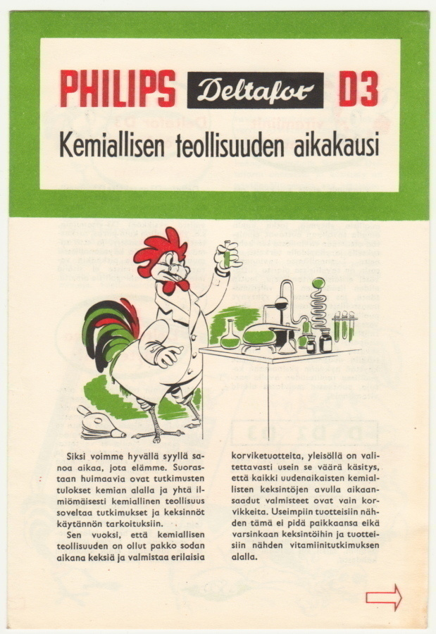 Philips Deltafor rehun vitamiinilisä esite 40-luku