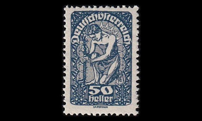Itävalta 271x ** Käyttösarja 50 H patsas (1919)