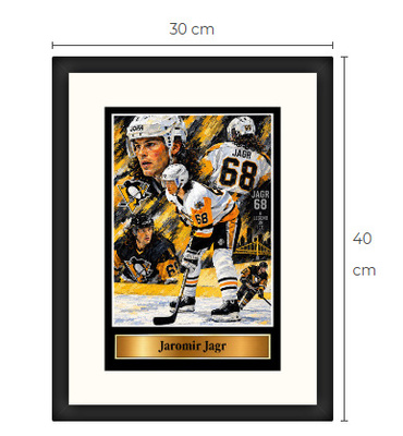 Uusi Jaromir Jagr Pittsburgh NHL art print Limited Edition