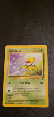 Bellsprout #66 Base Set 2 common Pokemon CCG card