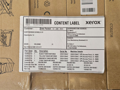 Xerox värikasettisarja
