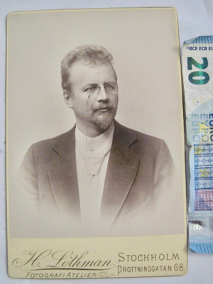 Kabinetti Kuva Oopperalaulaja Maalari Otto Vallenius 1890-l