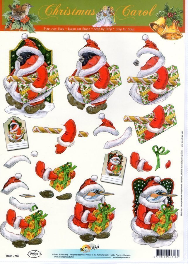 3D "JOULULAHJA KIIREITÄ..." /Christmas