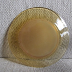 Vanhat  kellanruskeat lasilautaset  14,7 cm - 6 kpl - pikkukuva 3