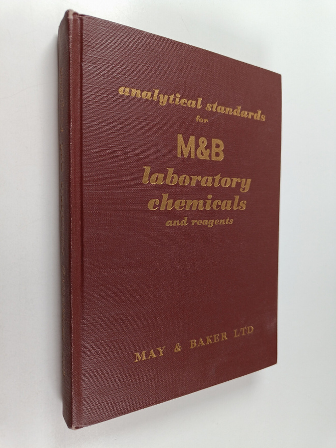 Analytical standards for M & B brand laboratory chemicals...