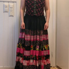 Flamenco teetetty musta / pinkki kukka tanssiasu - pikkukuva 1