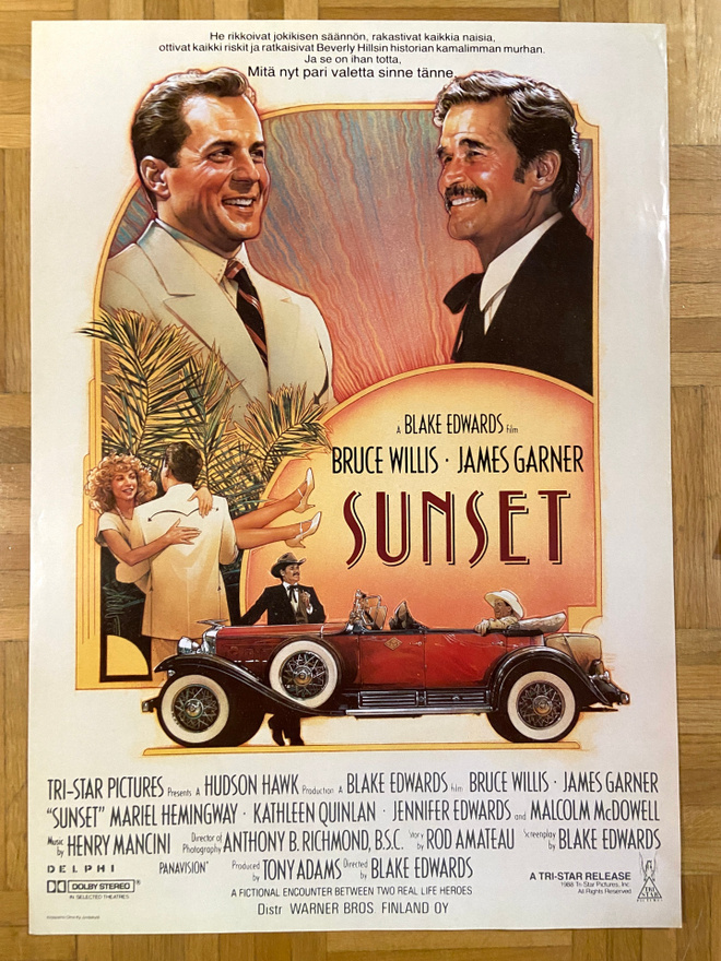 Vanha elokuvajuliste: Sunset
