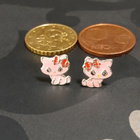 Hopea Hello kitty korvakorut 925 kissa korvakorut - pikkukuva 5
