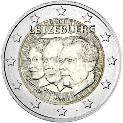 Luxemburg 2011 2 € Henri & Jean UNC