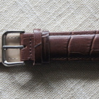 22mm nahkaranneke - tummanruskea - pikkukuva 1