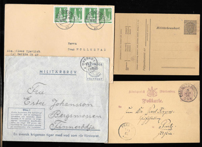 Erä ulkomaisia postilähetyksiä 20kpl