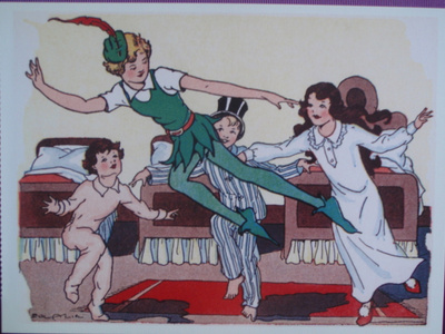 Eulalie lapset näkevät Peter Panin lennossa