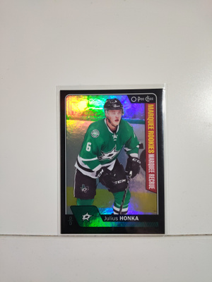 2016-17 UD OPC Update Black Rainbow Foil #690 Julius Honka