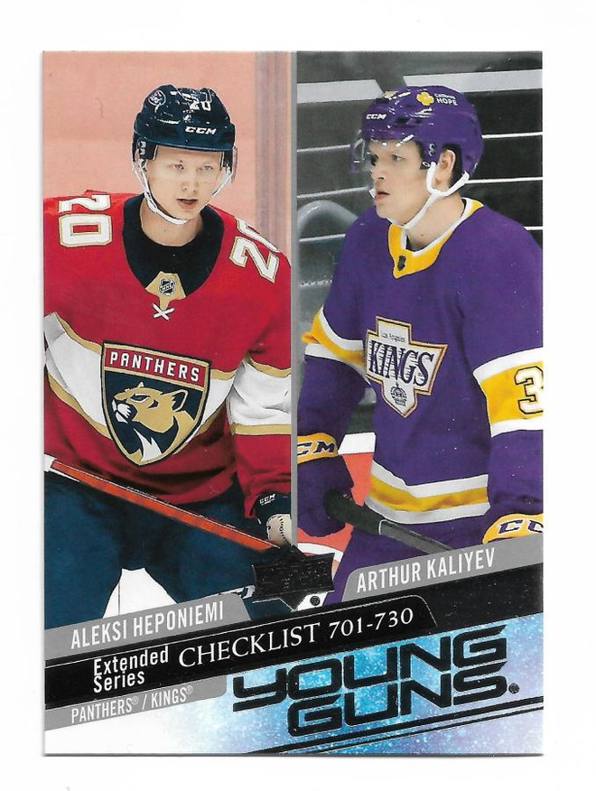 2020-21 Upper Deck Young Guns RC #730 Aleksi Heponiemi