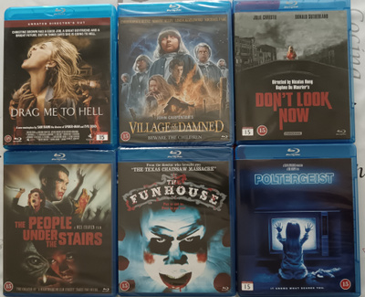 6 Blu-ray kauhuelokuvaa (paketti)
