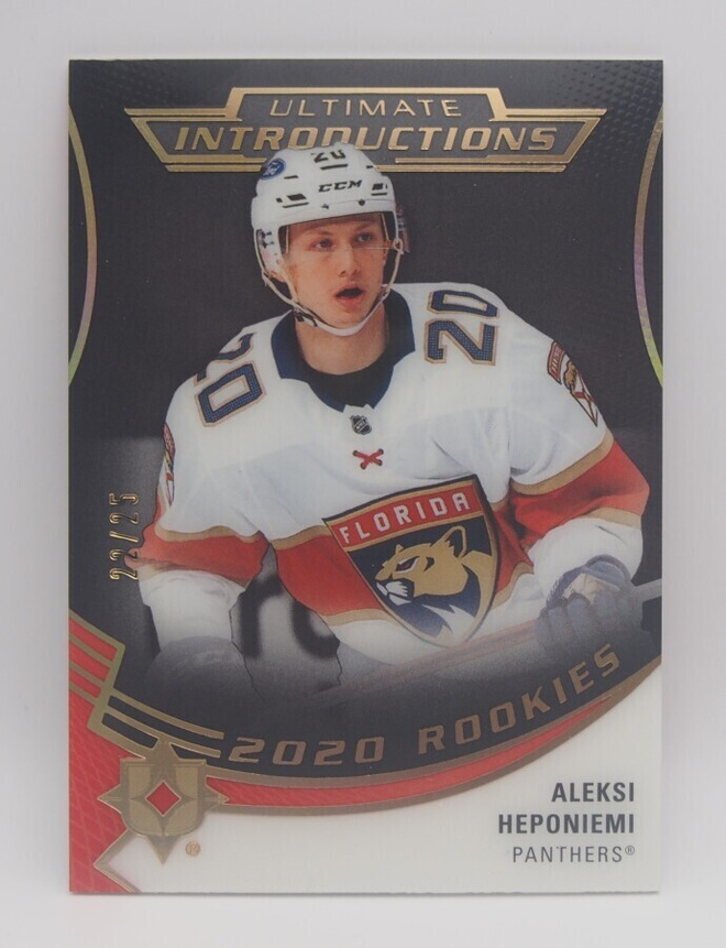 2020-21 Ultimate Onyx black Aleksi Heponiemi /25