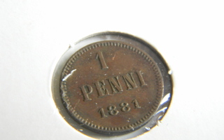 1 penni 1881