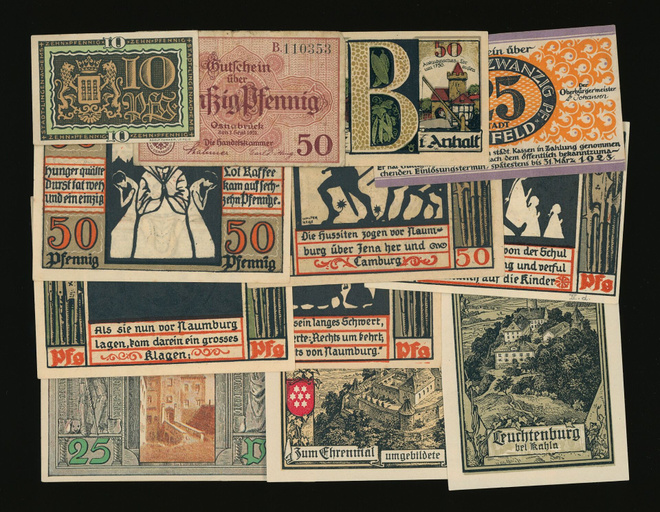 Saksa Notgeld 12 kpl, erä 25