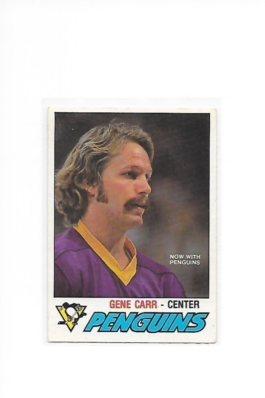 1977-78 OPC #298 Gene Carr Pittsburgh Penguins