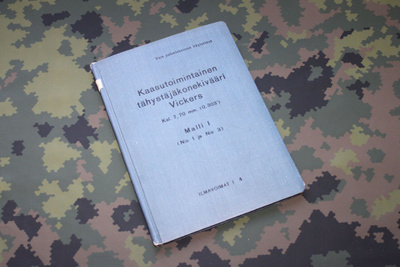 Käsikirja tähystäjäkonekivääri Vickers 1940