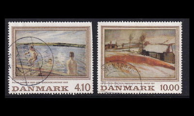Tanska 932-3 o Tanskalaista maalaustaidetta (1988)