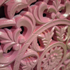 Taidetos 3D pinkki punainen kulta kaiverrettu mandala - pikkukuva 2