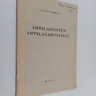 Toivo Vahervuo : Oppilaitosten oppilasarvostelu (signeera... - pikkukuva 1