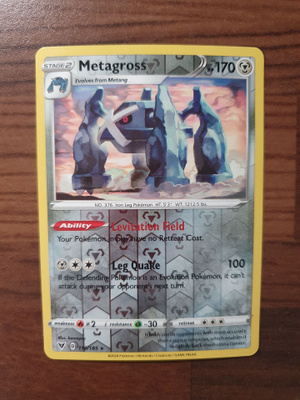 Pokemon Metagross 118/185 Reverse holo Rare