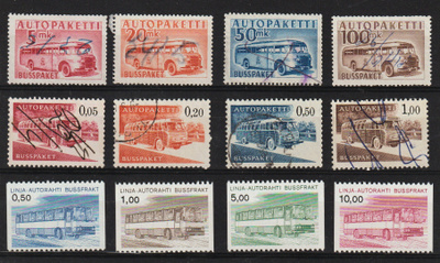 Autopakettimerkki sarjat 1952-81