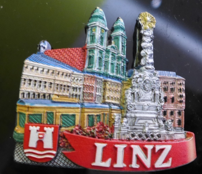 Matkamuisto LINZ Itävalta kaupunki magneetti