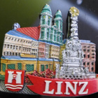 Matkamuisto LINZ Itävalta kaupunki magneetti - pikkukuva 1