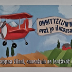 "ONNITTELUMME ovat jo ilmassa"-KARTO-KULKEMATON POSTIKORTTI - pikkukuva 1
