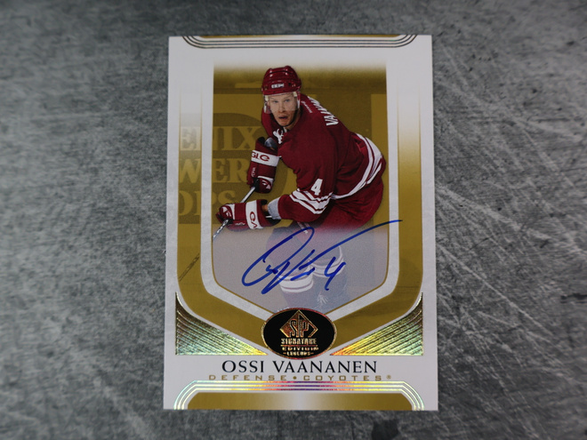 Ossi Väänänen 2020-21 SP Legends Auto