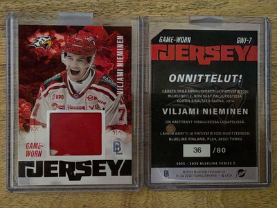 GAME-WORN JERSEY Viljami Nieminen/Sport