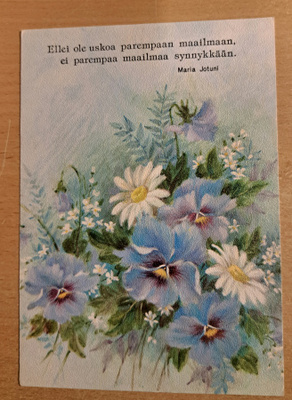 ketokukkia, runo Maria Jotuni, kulkenut 1995
