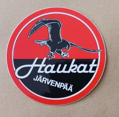 Järvenpään Haukat -tarra, käyttämätön