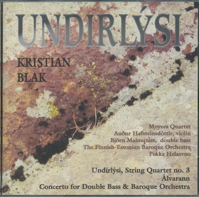 KRISTIAN BLAK: Undirlýsi et al – MINT! CD 1995 - Förøya