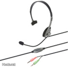 Bandridge VoIP Headset, 2x3.5mm, 1.8 m, musta/harmaa *UUSI* - pikkukuva 1