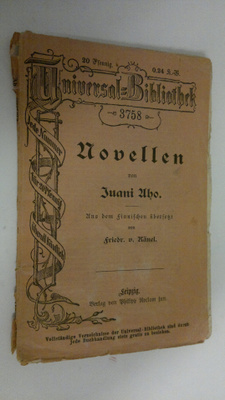 Juhani (Juani Aho) Aho : Novellen : Aus dem Finischen ube...