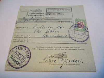 1928 Simo As. varaleima postiosoituksella