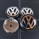Volkswagen vannekeskiöt – Kromi-Musta – 60mm (4kpl sarja) - pikkukuva 3