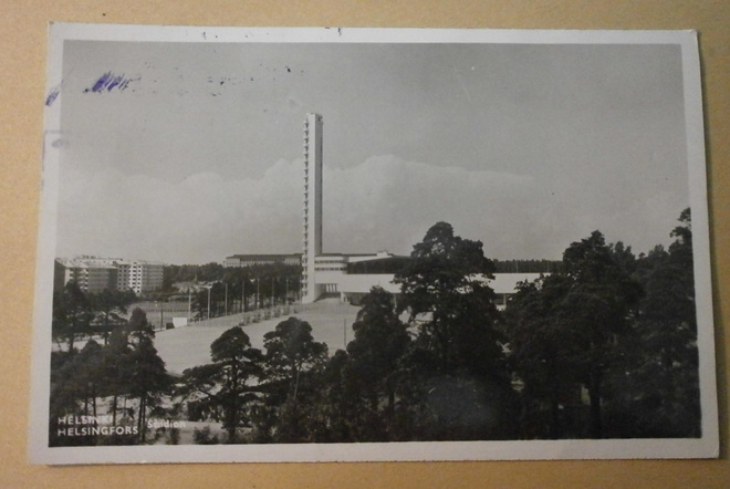 Helsinki, Stadion, valokuvapk, Kenttäpostia 1939 + sotasens.