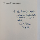 Kauko Kare : Toivo Pekkanen (signeerattu, tekijän omiste) - pikkukuva 3